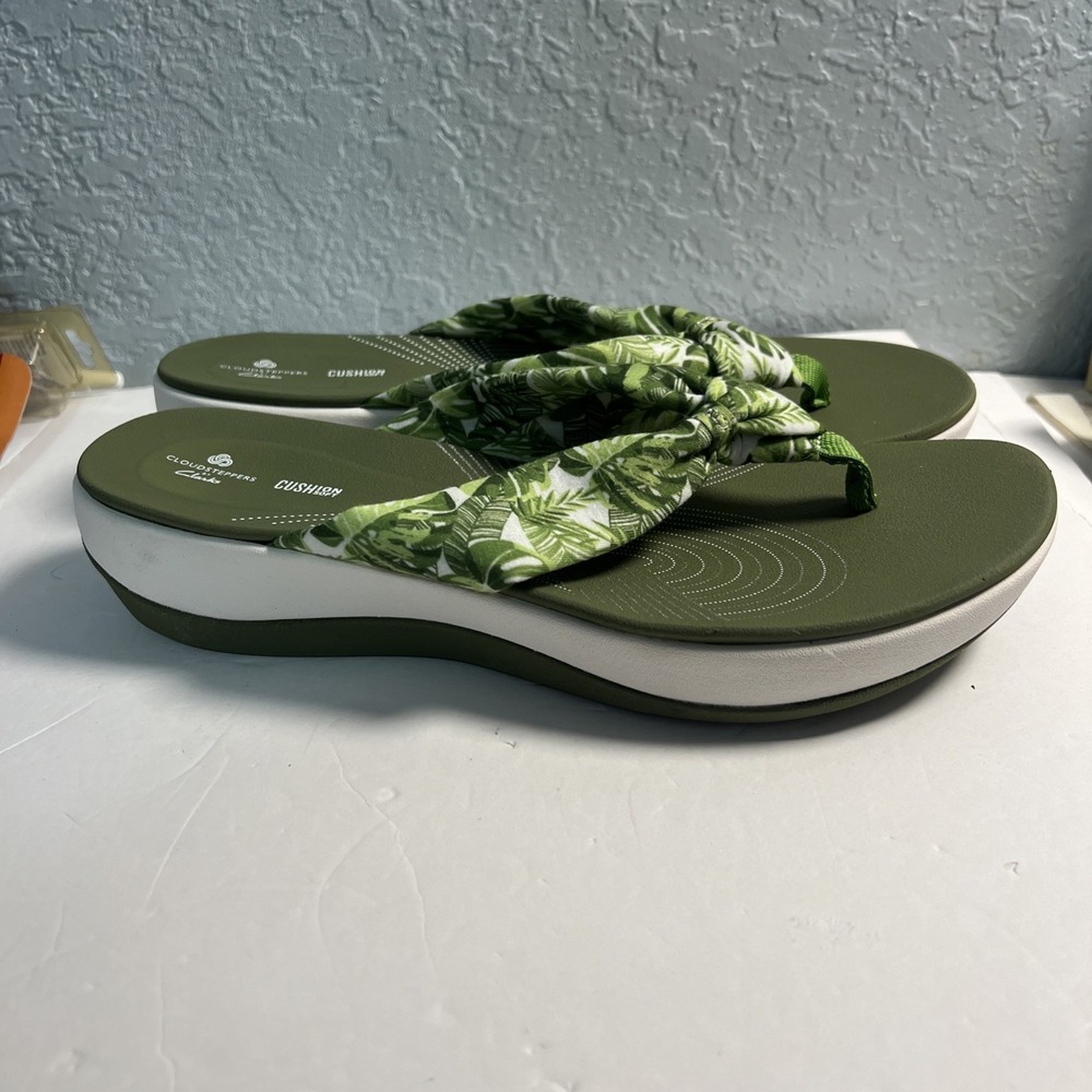 Clarks Cloud Steppers Ladies Toe Post Tropical Sandals "Arla Glison" Size 11-New - Picture 3 of 7
